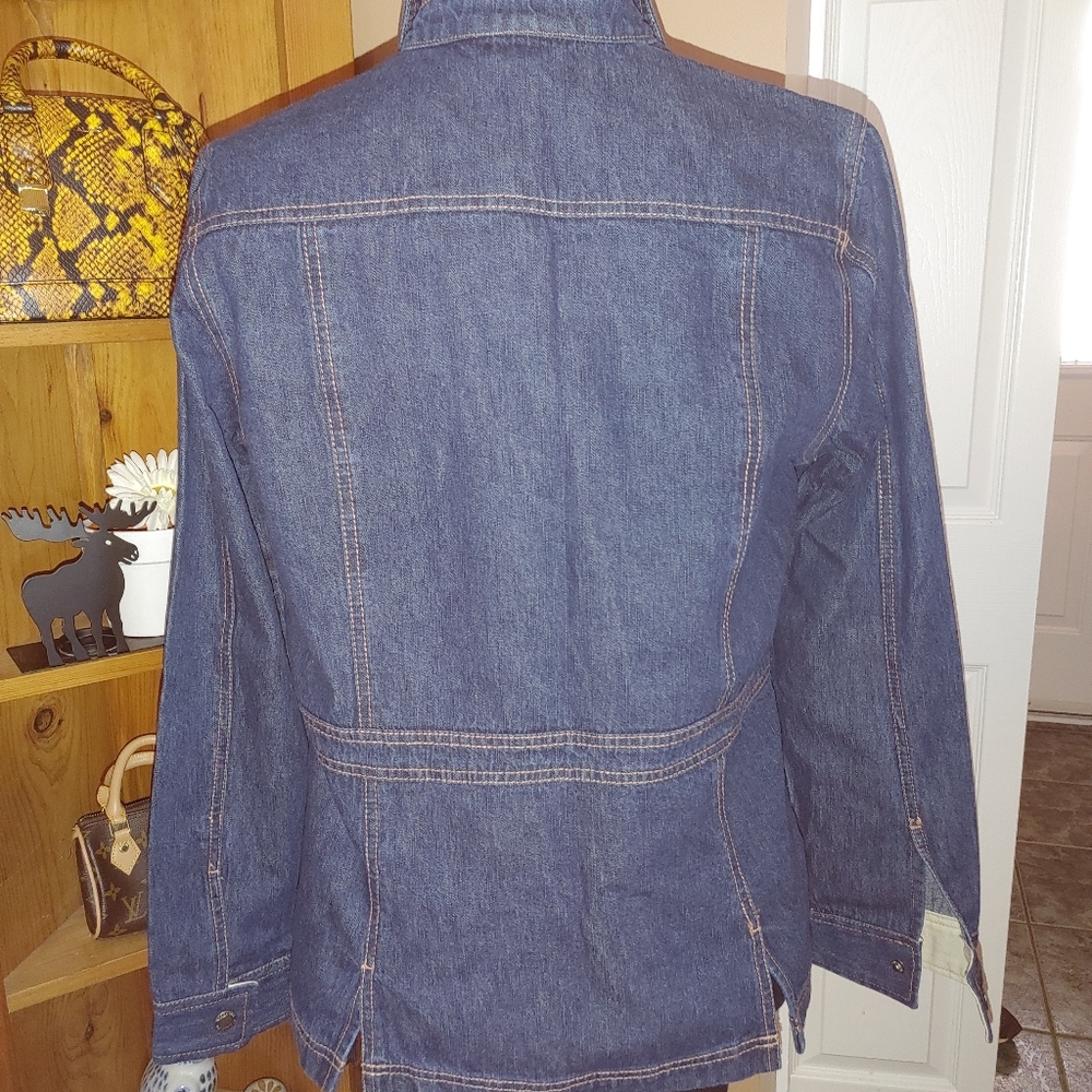 Northern Reflections snap button Jean Jacket - Picture 4 of 9